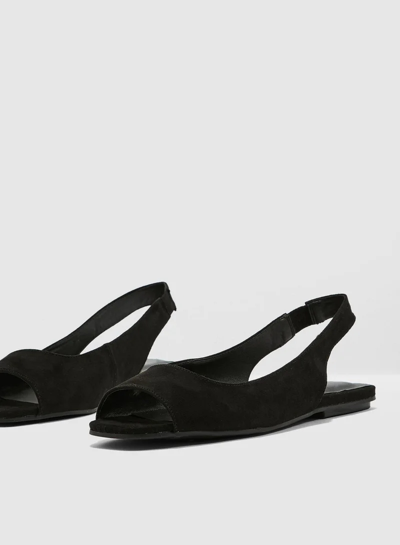 NEW LOOK Janina Peep Toe Sandal - Black