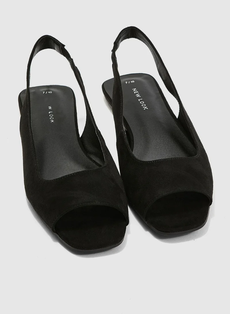 NEW LOOK Janina Peep Toe Sandal - Black