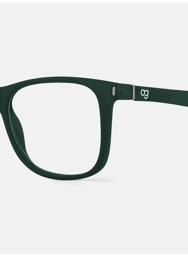 ووجلز نظارات شاشة زرقاء مربعة باللون الأخضر الداكن - Image 2