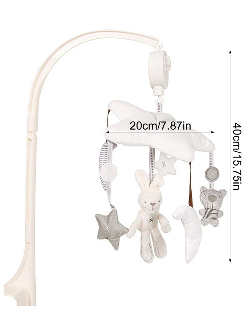 NNEWVANTE Baby Crib Mobile for Boys Girls with Musical Box,Sleep Soother,Crib Mobile Arm Fits Standard Crib Rail,Nursery Toys for Newborn Ages 0 and Older - Image 2