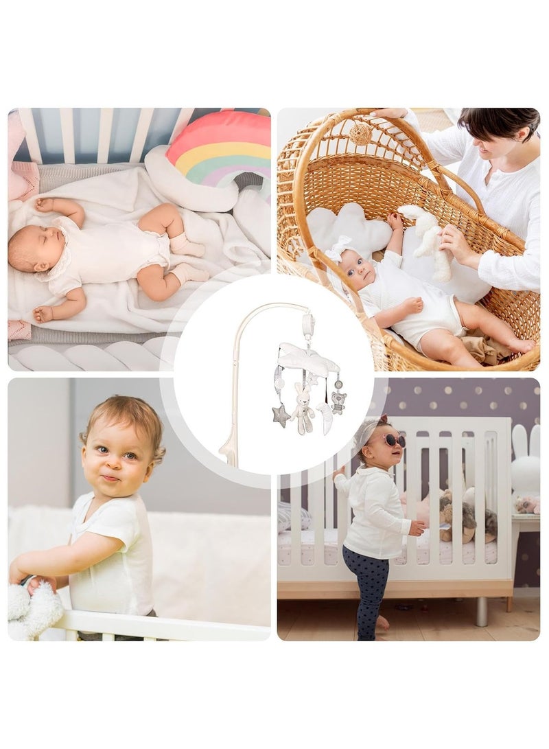 NNEWVANTE Baby Crib Mobile for Boys Girls with Musical Box,Sleep Soother,Crib Mobile Arm Fits Standard Crib Rail,Nursery Toys for Newborn Ages 0 and Older - Image 3