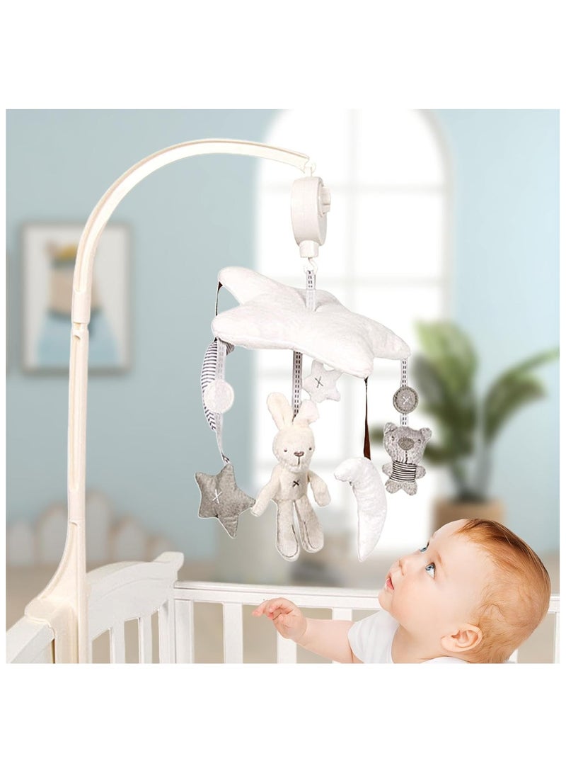 NNEWVANTE Baby Crib Mobile for Boys Girls with Musical Box,Sleep Soother,Crib Mobile Arm Fits Standard Crib Rail,Nursery Toys for Newborn Ages 0 and Older - Image 5