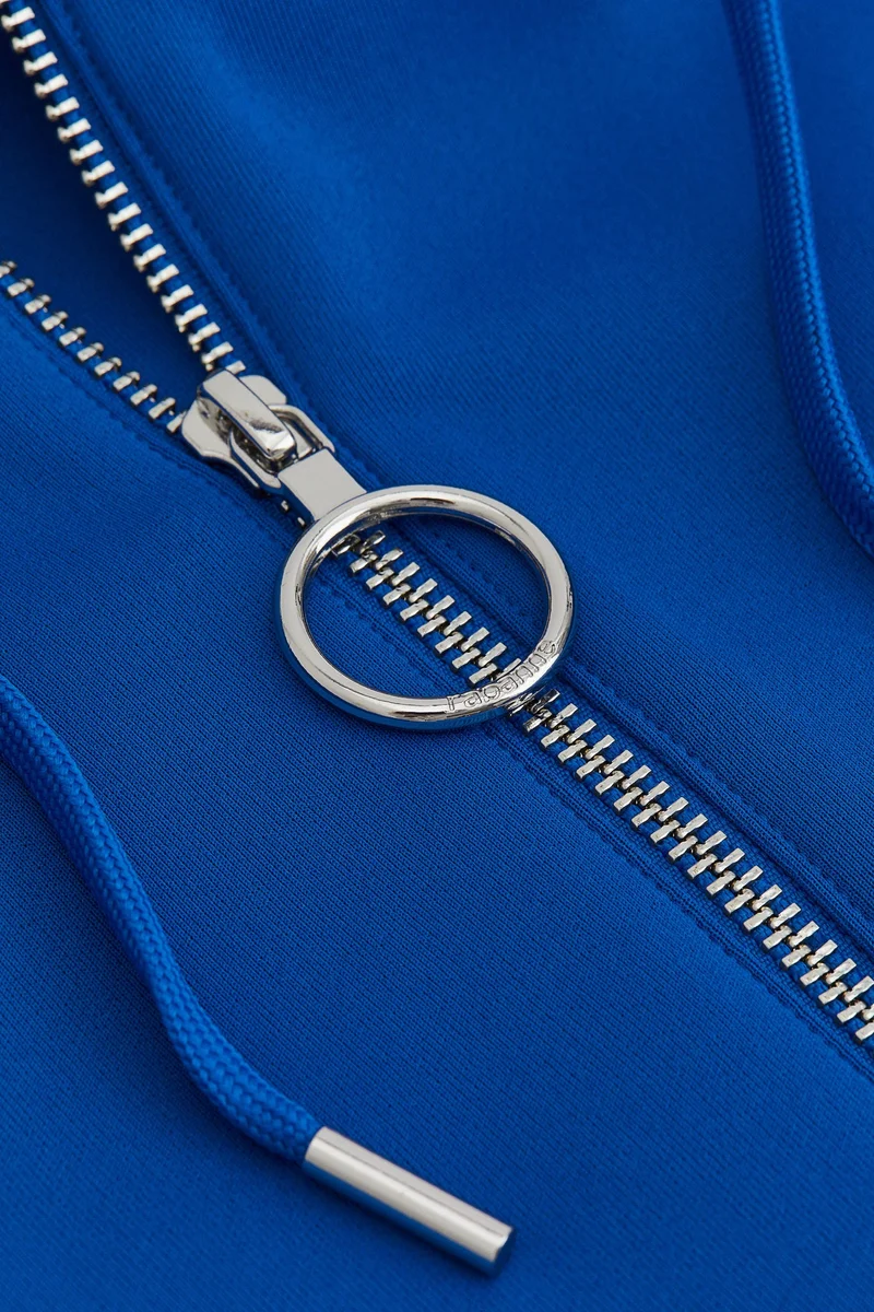 H&M Appliquéd hooded track jacket