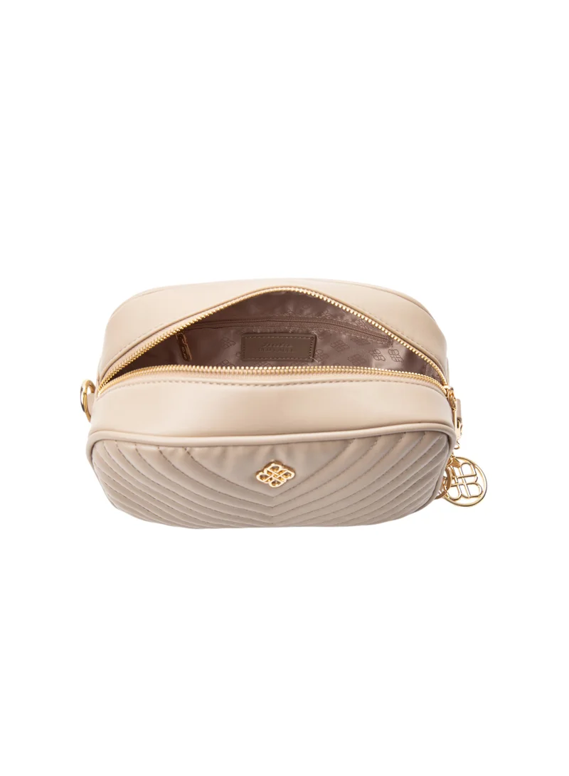 Bata Quilted Sling Bag Beige