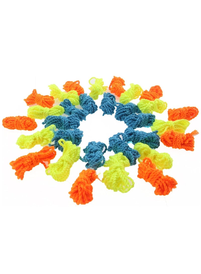 NIBEMINENT 100% Polyester Professional Yoyo Strings for Responsive and Non Yoyos - Pack of 25, Blue, Green, White, Yellow, Orange - Image 5