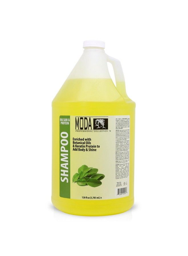 MODA Moisturizing Shampoo For All Hair Types Balsam And Protein 128 Oz Professional Deeply Cleanses And Conditions Strengthens Restores And Shine Your Hair - Image 1