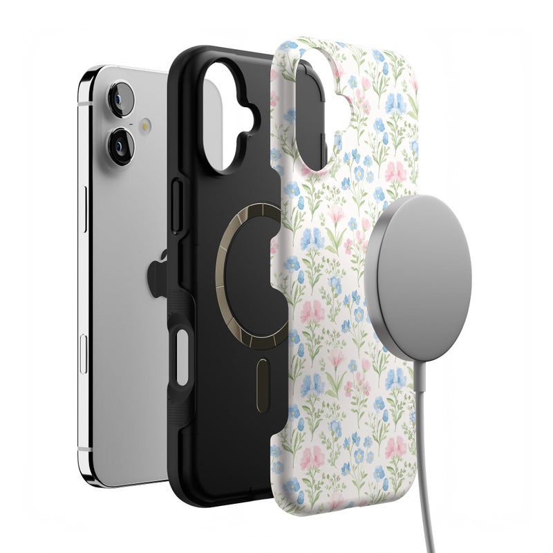 Casely iPhone 16 Case | Pastel Garden | Sunday Best | Bold Protective Design | Compatible with MagSafe - Image 4