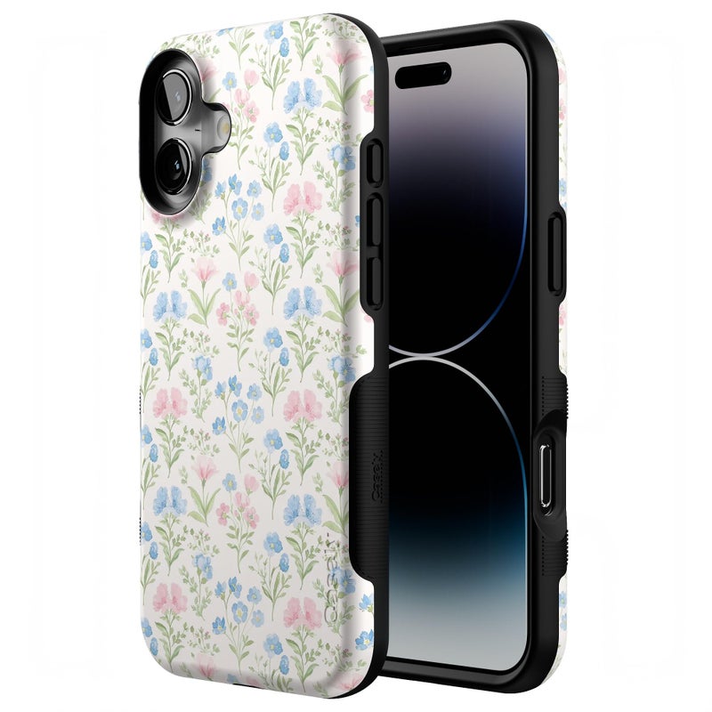 Casely iPhone 16 Case | Pastel Garden | Sunday Best | Bold Protective Design | Compatible with MagSafe - Image 2
