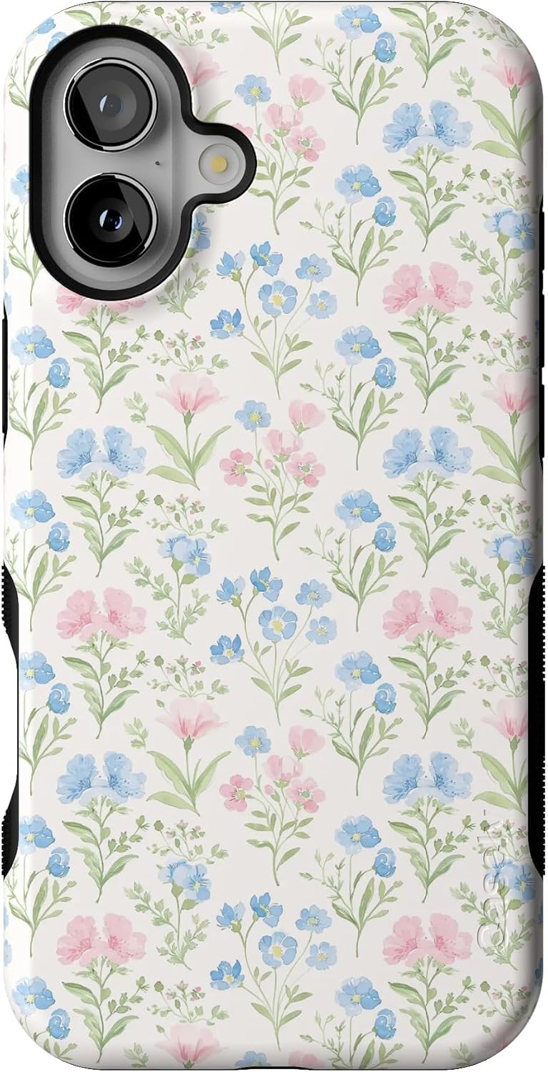 Casely iPhone 16 Case | Pastel Garden | Sunday Best | Bold Protective Design | Compatible with MagSafe - Image 1