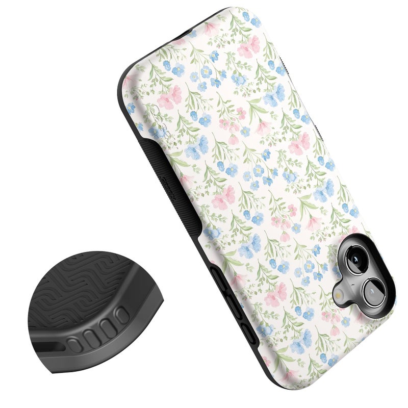 Casely iPhone 16 Case | Pastel Garden | Sunday Best | Bold Protective Design | Compatible with MagSafe - Image 5