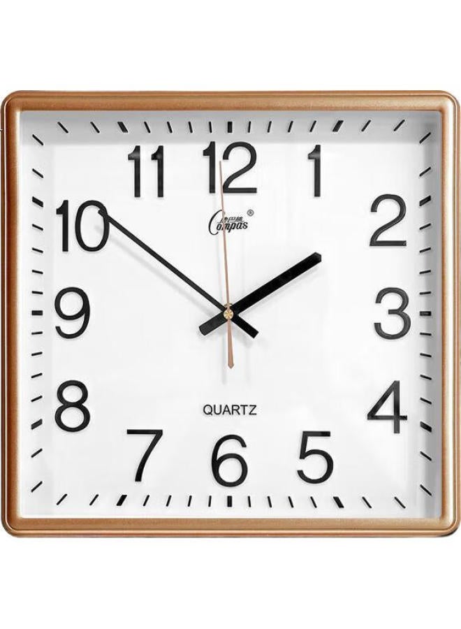 Compas Wall Clock Living Room Square Simple Clock New Quartz Clock Wall Clock 3375 Gold 33Cm - Image 3
