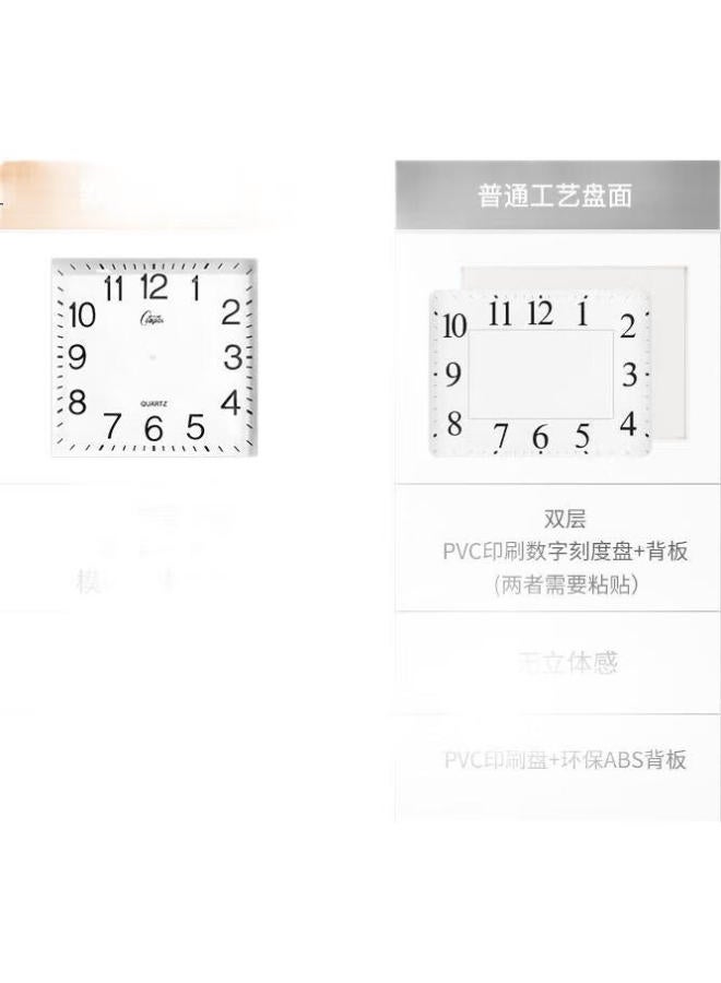 Compas Wall Clock Living Room Square Simple Clock New Quartz Clock Wall Clock 3375 Gold 33Cm - Image 2