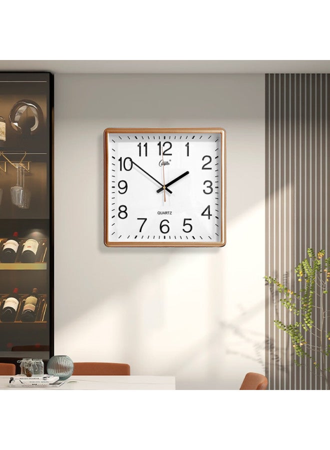 Compas Wall Clock Living Room Square Simple Clock New Quartz Clock Wall Clock 3375 Gold 33cm - Image 4