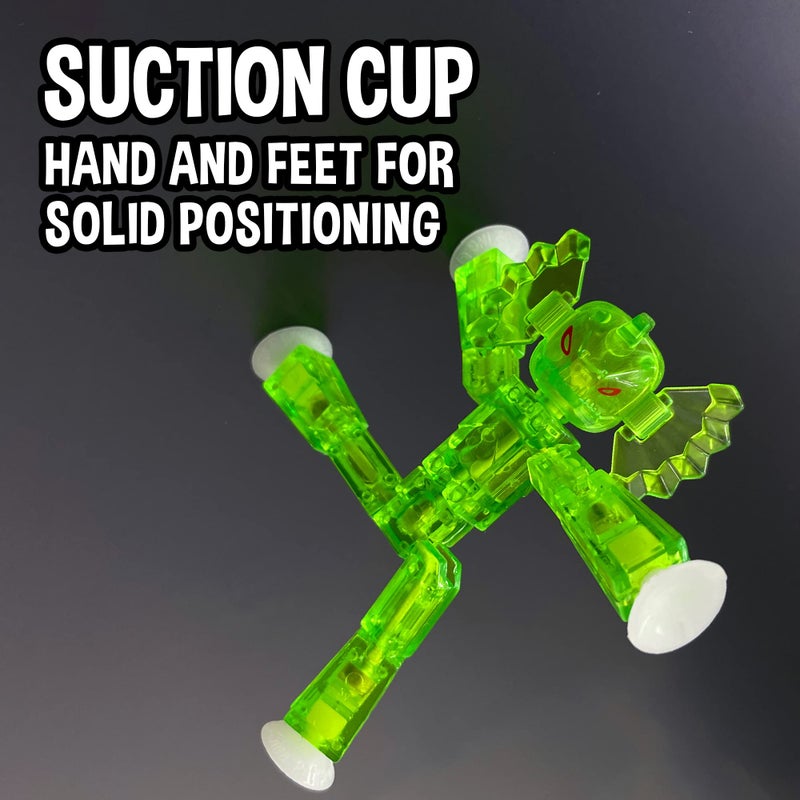 Zing Stikbot Monster Werewolf & Cyborg Pack, Set of 6 Stikbot Collectable Monster Action Figures, Stop Motion Animation, Great for Kids Ages 4 and Up - Image 4