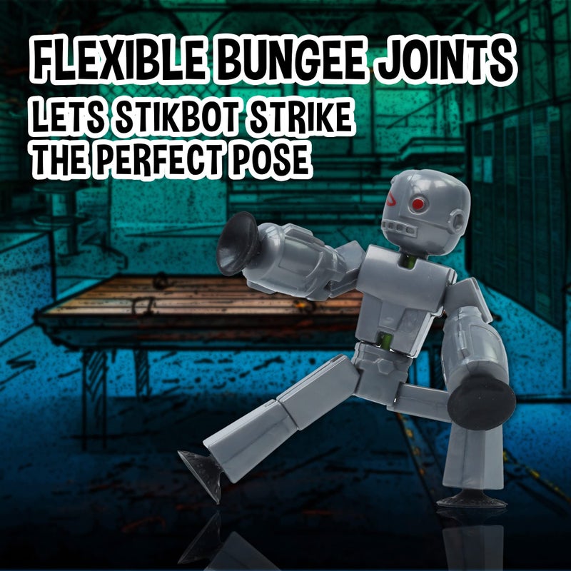 Zing Stikbot Monster Werewolf & Cyborg Pack, Set of 6 Stikbot Collectable Monster Action Figures, Stop Motion Animation, Great for Kids Ages 4 and Up - Image 3