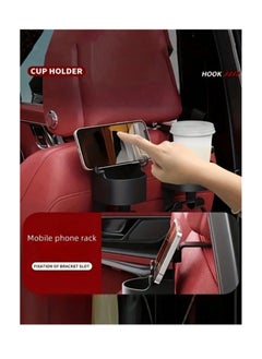 OASIS-TH Car Cup Holder 2PCS Multifunctional Plastic Vehicle Seat Back Drink Bottle Holder, Universal Hanging Waterproof Auto Headrest Cup Organizer  - Image 3