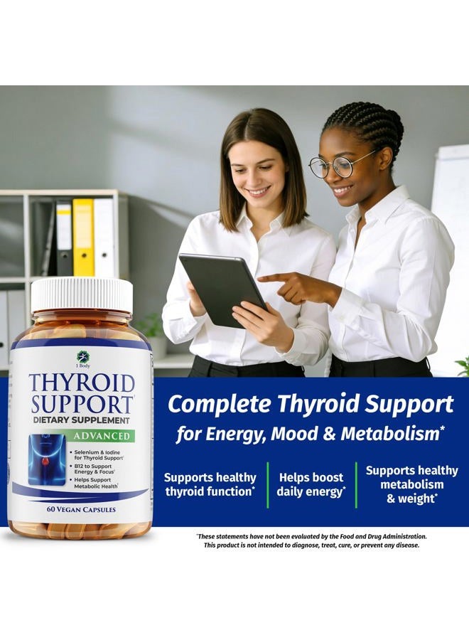1 Body Thyroid Support Formula (2 Pack) – Iodine & Selenium Supplement for Energy & Focus - Image 3