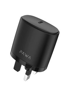 Pawa Single PD Wall Charger 20W UK with Type-C to Lightning Cable - Black  - Image 2