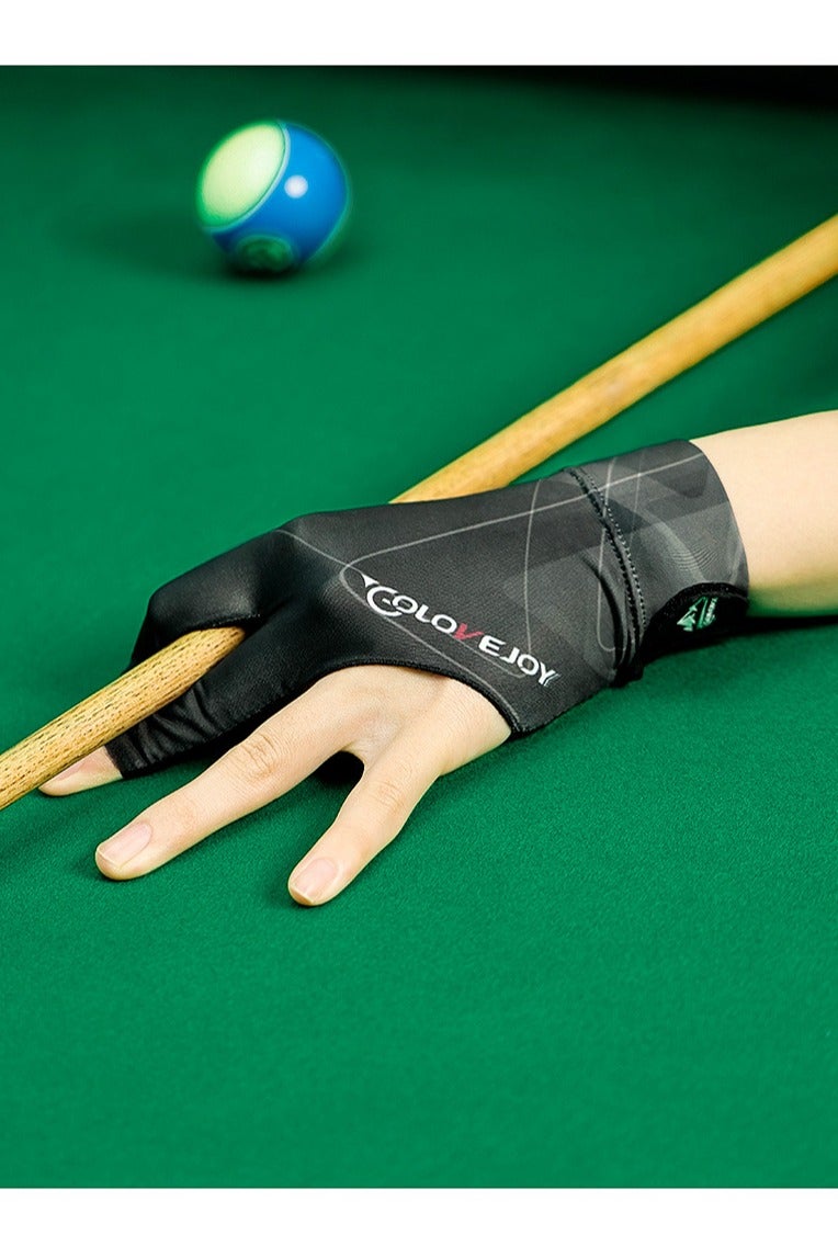 جولوف جوي قفازات سنوكر - قابلة للتهوية ومقاومة للانزلاق بثلاثة أصابع، تمتص العرق، مناسبة للبلياردو/البلياردو (عبوة واحدة) - Image 2