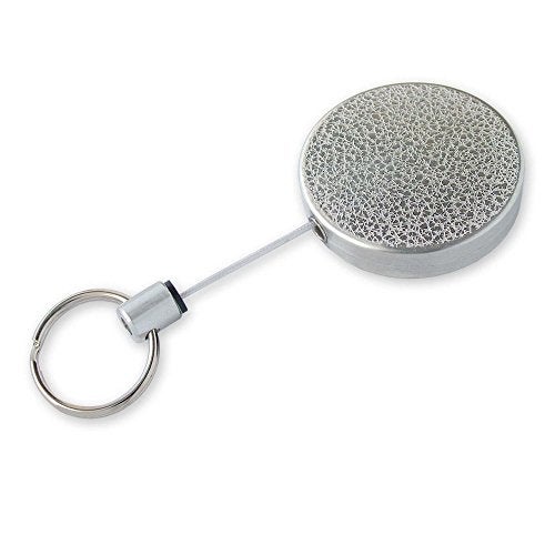 Lucky Line Heavy Duty Retractable Key Reel, Standard-Size, Silver (46701) - Image 1