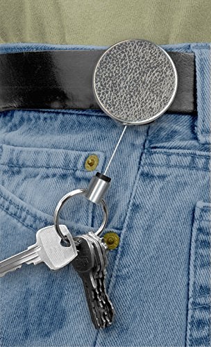 Lucky Line Heavy Duty Retractable Key Reel, Standard-Size, Silver (46701) - Image 2