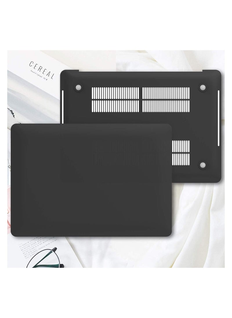 Procases - Hard Shell Case for MacBook Pro 13 inch 2022 2020 2019 2018 2017 2016 Release A2338 M1 A2289 A2251 A2159 A1989 A1706 A1708, Cover for MacBook Pro 13 inch with/Without Touch Bar -Black - Image 1