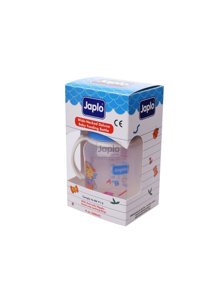 Japlo Deluxe Feeding Bottle - Pink (260 ml) - Image 1