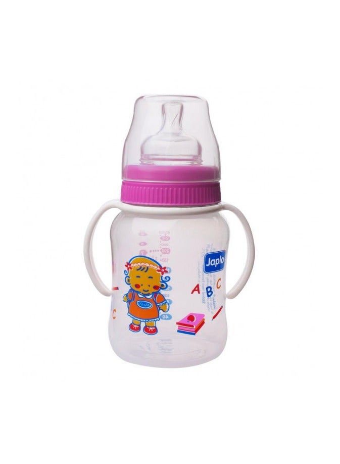 Japlo Deluxe Feeding Bottle - Pink (260 ml) - Image 2
