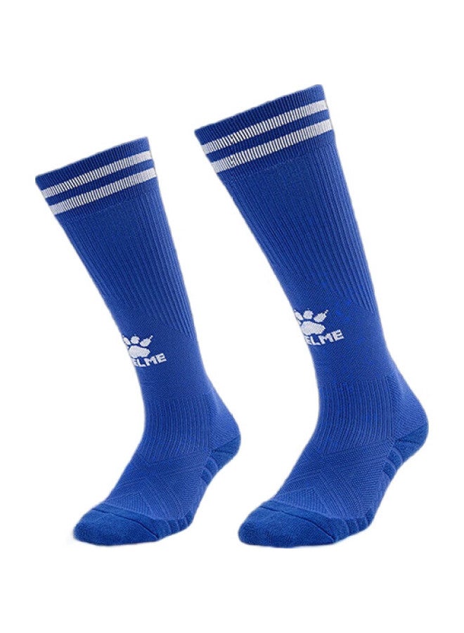 KELME Children'S Long Soccer Socks, Thickened Terry Bottom, Non-Slip, For Matches And Training, Sports High Socks, Youth Training, Sky Blue - Image 3