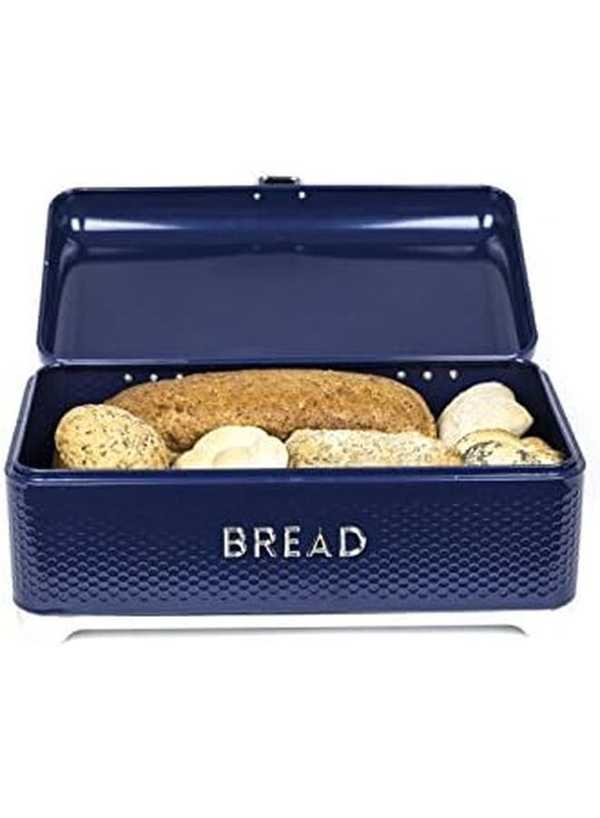 KitchenCraft Lovello Midnight Navy Bread Bin 42X22X18Cm Gift Tagged - Image 3