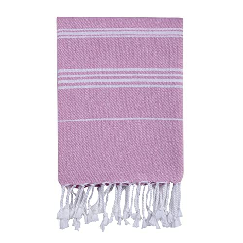 HABER Extra Large 100% Cotton Bath Towel, Size 94 X 178 cm, Quick Absorption and Faster Drying Towel – Ideal for Bath, Beach, Travel, Pool, Yoga (Pack of 1, XL Size, Pink) - Image 1