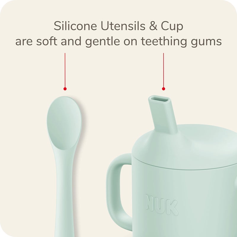 NUK Silicone Baby Suction Plates, Durable Suction Feature Helps Reduce Spills, Microwave & Dishwasher Safe, BPA-Free, Pack of 2 - Image 4
