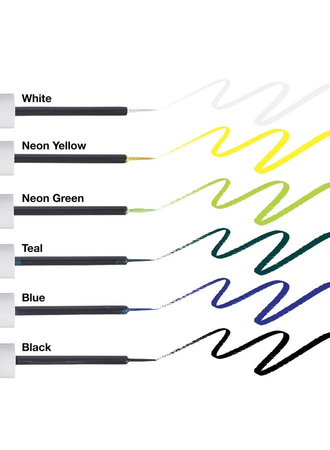 روبي كيسيز محدد عيون سائل مقاوم للماء من روبي كيسز كولور، يدوم طويلاً، 3 مل (0.10 أونصة سائلة) (أبيض) - Image 5