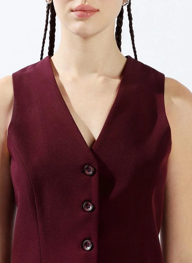 HIGH STAR U-Neck Sleeveless Waistcoat With Trouser Co ord set