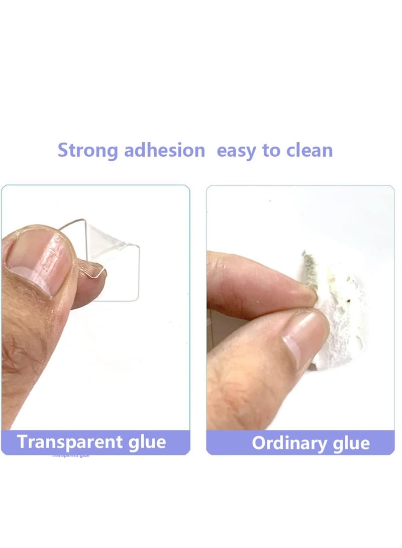 SYOSI 40 Pcs Cable Holder Self Adhesive Organisers Clip Wire Round Management for Tidy Desk Office and Home and Organise Wires White Small - Image 4