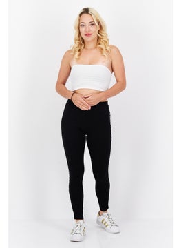 Lyle & Scott Women Brand Logo Leggings, Black  - Image 3