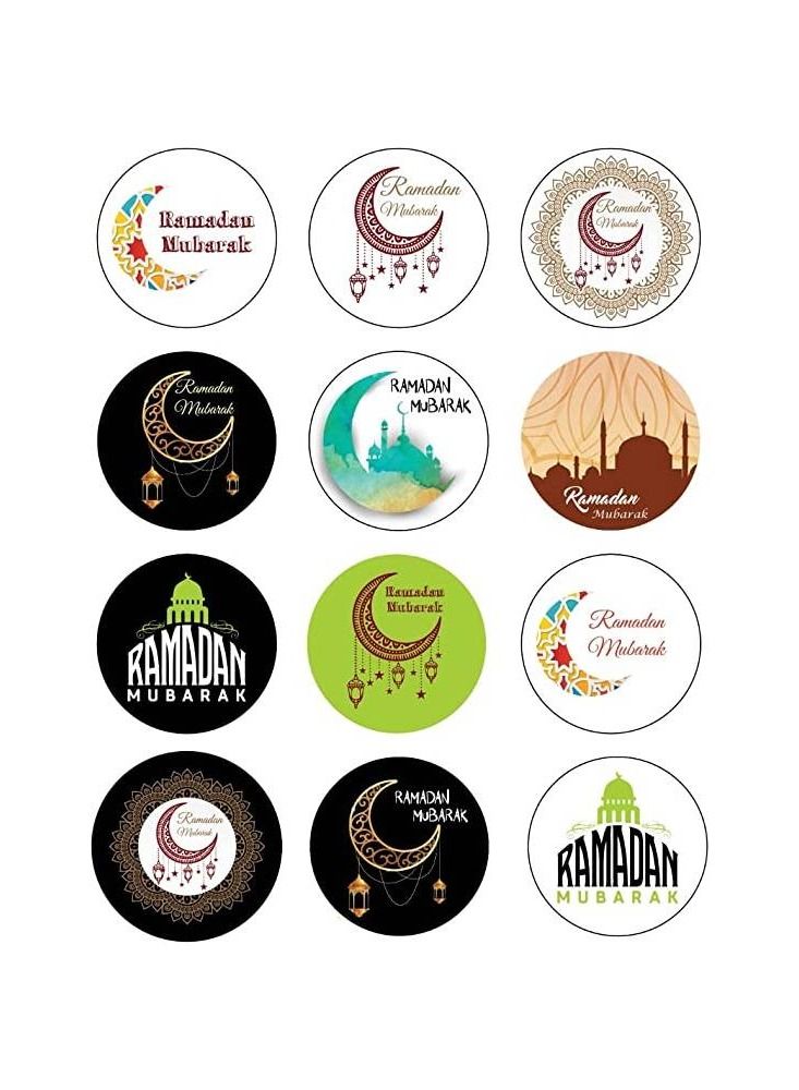 Generic Ramadan Mubarak Stickers |Ideal for Gift Wrapping | Ramadan Stickers for Gift Bag | Ramadan Envelope | Ramadan goody bags | Ramadan gift tag | Happy Ramadan Vinyl Sticker (Mixed) (Design 11)