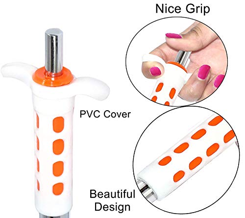 TULMAN Easy Grip Stainless Steel Regular Gas Lighter for Gas Stoves, Restaurants & Kitchen Use (Orange) - Pack of 1 - Image 4
