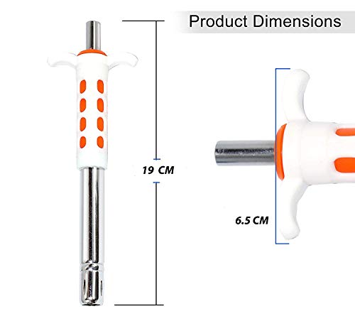 TULMAN Easy Grip Stainless Steel Regular Gas Lighter for Gas Stoves, Restaurants & Kitchen Use (Orange) - Pack of 1 - Image 2