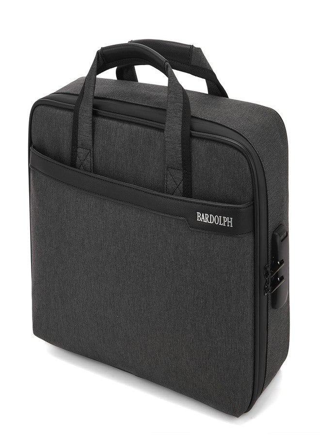 BARDOLPH Document Organizer，Document Box with Lock，Portable Home Travel Safe Storage for Important Documents, Files and More, Grey - Image 1