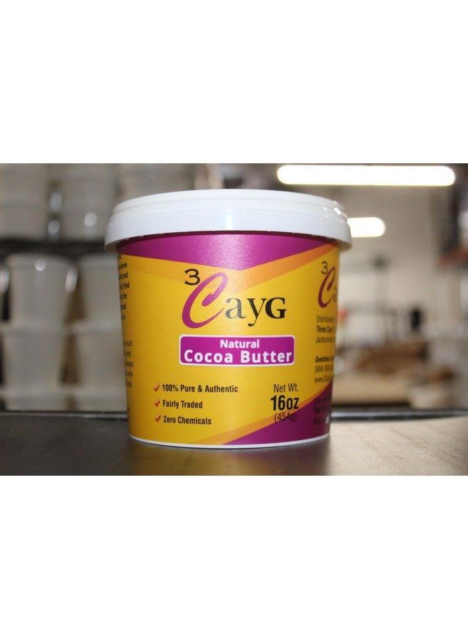 3CayG Natural Cocoa Butter 1Lb Raw Unrefined Luxurious Skin Moisturizer And Hair Conditioner - Image 5