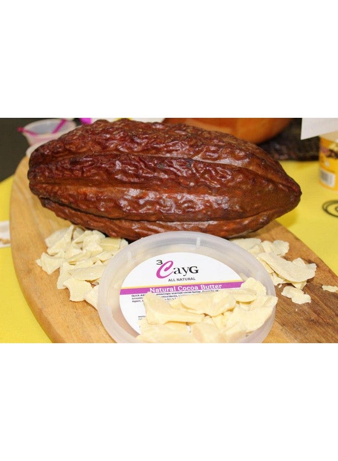 3CayG Natural Cocoa Butter 1Lb Raw Unrefined Luxurious Skin Moisturizer And Hair Conditioner - Image 4