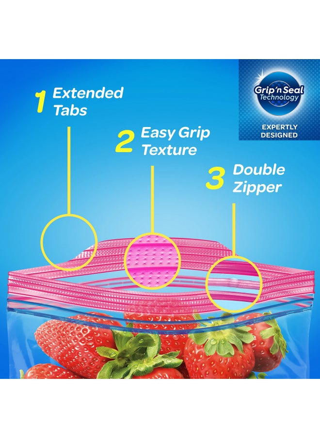 Ziploc Ziploc Quart Food Storage Bags, Grip 'n Seal Technology for Easier Grip, Open, and Close, 48 Count  - Image 3