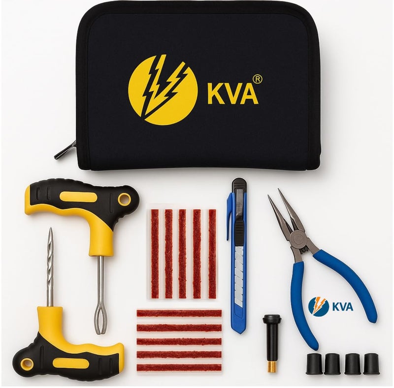 KVA KV-333 Puncture Kit Tubeless Tyre Puncture Repair Kit - Image 1