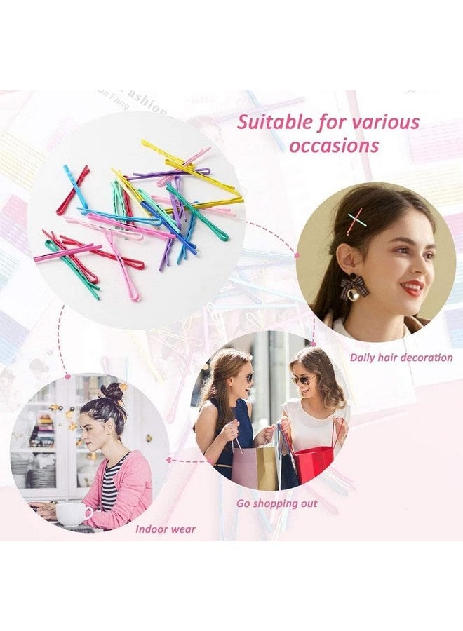 SUN Ring SUNRING Hair Styling Pins Hair Clips Metal Multicolor Hair Accessories Wedding Bobby Pins Mate finishinf Flate for Women and Girls (Pack of 35, Multicolor) - Image 4