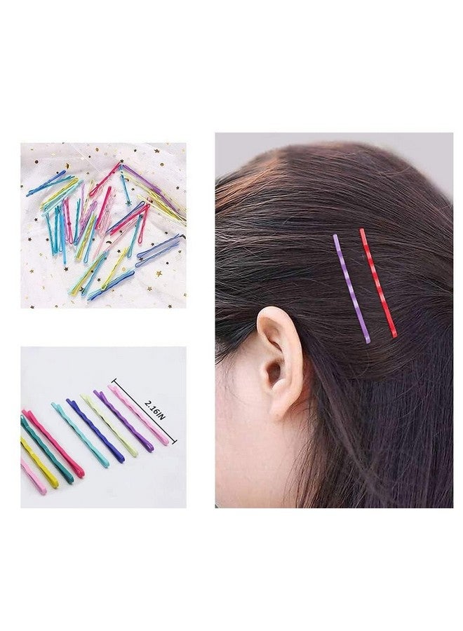 SUN Ring SUNRING Hair Styling Pins Hair Clips Metal Multicolor Hair Accessories Wedding Bobby Pins Mate finishinf Flate for Women and Girls (Pack of 35, Multicolor) - Image 3