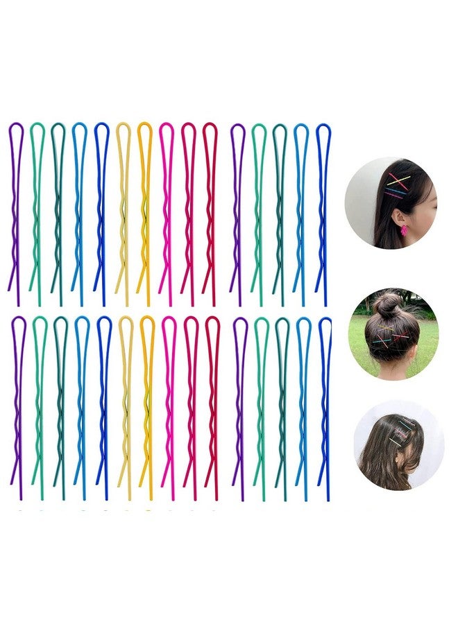 SUN Ring SUNRING Hair Styling Pins Hair Clips Metal Multicolor Hair Accessories Wedding Bobby Pins Mate finishinf Flate for Women and Girls (Pack of 35, Multicolor) - Image 5