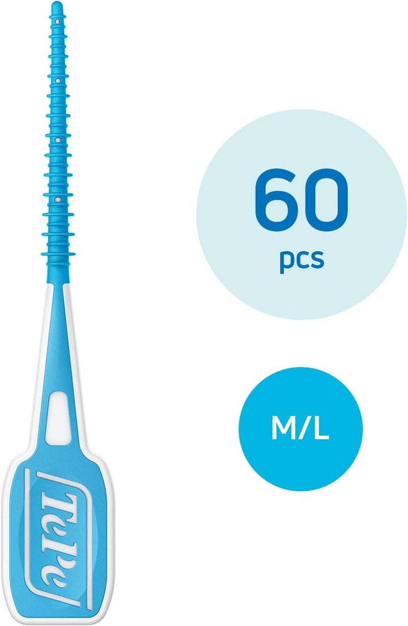 TePe EasyPick Toothpicks Blue ISO ML 60pcs Dental Plaque Removal Tool efficient and Easy Cleaning Between The Teeth toothpicks for Small Gaps - Image 2