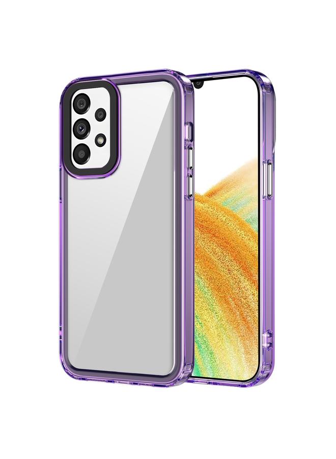 اس-توب جراب لهاتف Samsung Galaxy A33 5G مصنوع من مادة الأكريليك الشفافة + TPU المقاوم للصدمات - Image 1