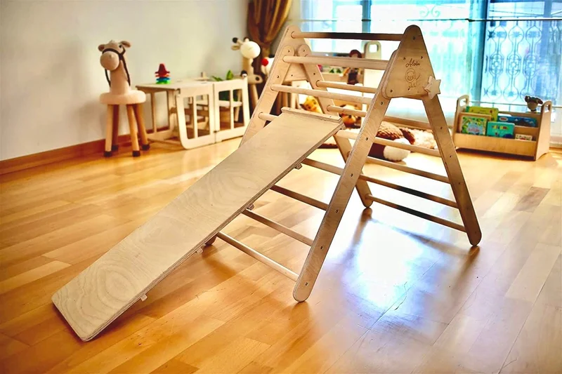 Kidoppo Pikler - Montessori Climbing Set (Triangle - Stair Ramp) Activity Triangle